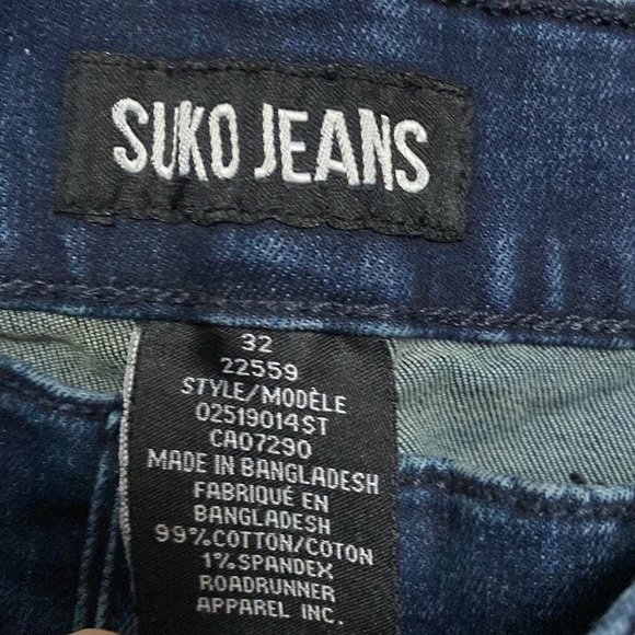 SUKO JEANS 32X32 MENS JEANS LIKE NEW - Picture 2 of 3